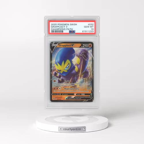 2020 Pokémon Sword & Shield Champion's Path #032 Grapploct V - Holo (PSA 10 GEM MINT)