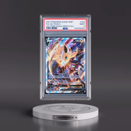 2021 Pokémon Swsh Black Star Promo #183 Jolteon V - Holo Full Art Jolteon Vmax Premium Collection (P