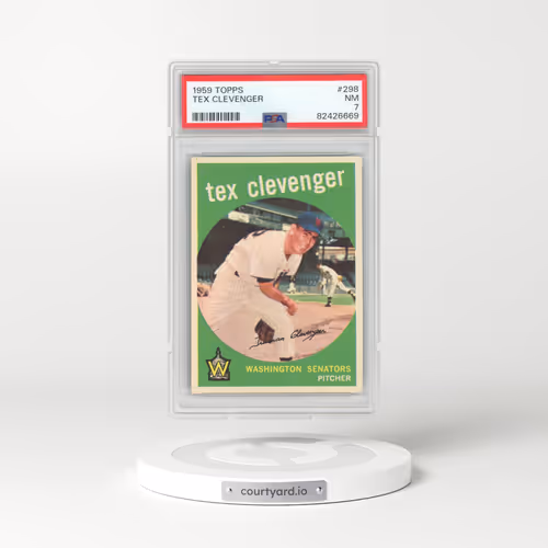 1959 Topps #298 Tex Clevenger (PSA 7 NM)