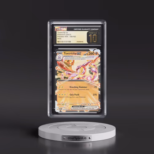 2023 Pokémon Par EN-Paradox Rift #100 Toxtricity EX - Holo (CGC 10 PRISTINE)
