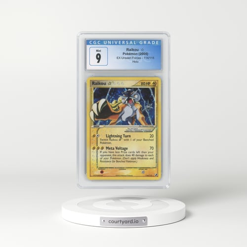 2005 EX Unseen Forces #114 Raikou - Holo (CGC 9 MINT)