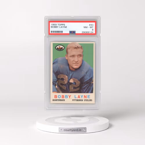 1959 Topps #40 Bobby Layne (PSA 8 NM-MT)