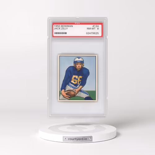 1950 Bowman #124 Jack Zilly (PSA 8 NM-MT)