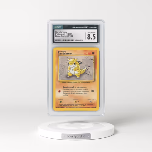 1999 Base Set #62 Sandshrew (CGC 8.5 NM-MT+)