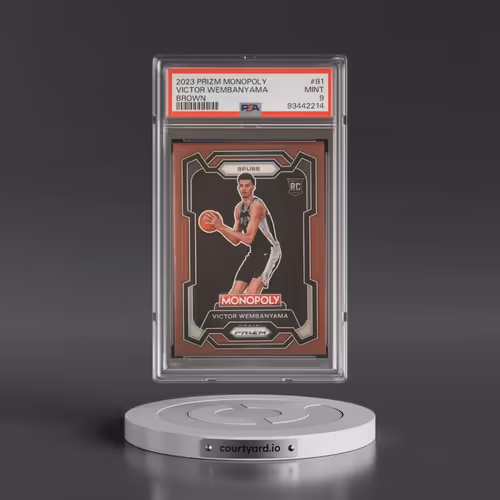 2023 Panini Prizm Monopoly #81 Victor Wembanyama - Brown (PSA 9 MINT)