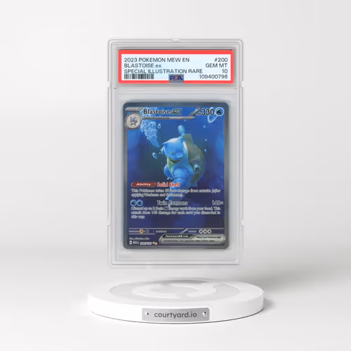 2023 Pokémon Mew EN-151 #200 Blastoise EX - Holo Special Illustration Rare (PSA 10 GEM MINT)