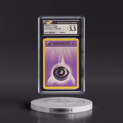 2000 Base Set 2 #129/130 Psychic Energy (CGC 5.5 EX+)