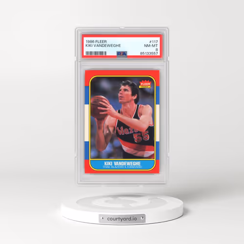 1986 Fleer #117 Kiki Vandeweghe (PSA 8 NM-MT)