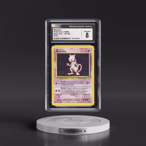 1999 Base Set #10/102 Mewtwo - Holo (CGC 8 NM-MT)