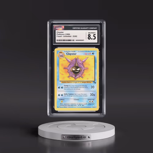 1999 Fossil #32/62 Cloyster (CGC 8.5 NM-MT+)