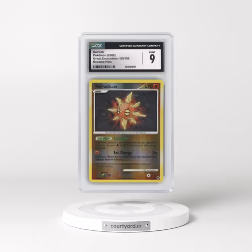 2008 Great Encounters #85/106 Solrock - Reverse Holo (CGC 9 MINT)