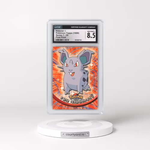 1999 Series 1 (Oval Nintendo Seal) #29 Nidoran â?? - First Print (Blue Topps Logo) (CGC 8.5 NM-MT+)