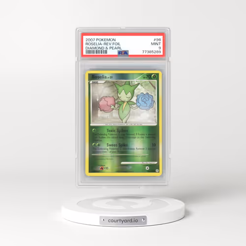 2007 Pokémon Diamond & Pearl #96 Roselia - Reverse Foil (PSA 9 MINT)