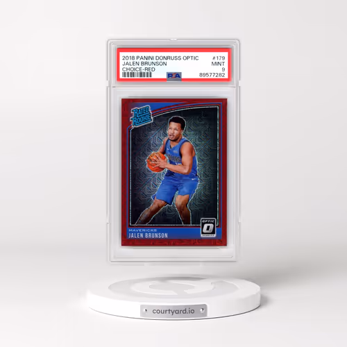 2018 Panini Donruss Optic #179 Jalen Brunson - Choice-Red (PSA 9 MINT)