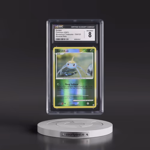 2007 Mysterious Treasures #104/123 Surskit - Reverse Holo (CGC 8 NM-MT)