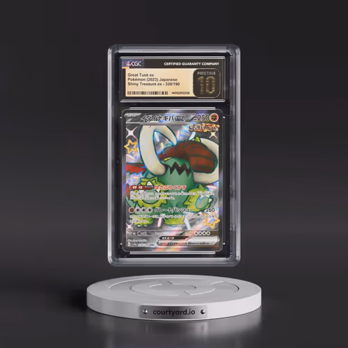 2023 Shiny Treasure ex #330/190 Great Tusk ex (CGC 10 PRISTINE)