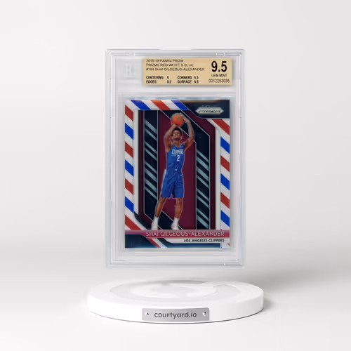 2018 Panini Prizm #184 Shai Gilgeous-Alexander - Red/White/Blue Prizm (BGS 9.5 GEM MINT)