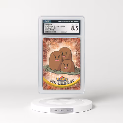 1999 Series 1 (Oval Nintendo Seal) #51 Dugtrio - First Print (Blue Topps Logo) (CGC 8.5 NM-MT+)