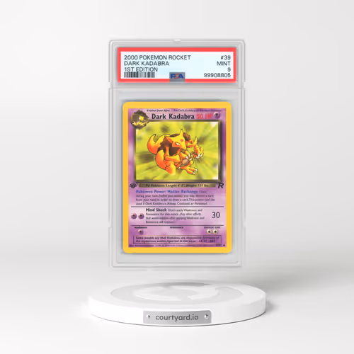 2000 Team Rocket #39 Dark Kadabra - 1st Edition (PSA 9 MINT)