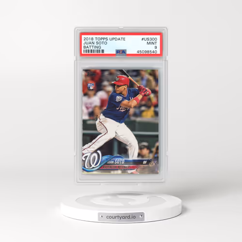 2018 Topps Update #US300 Juan Soto - Batting (PSA 9 MINT)