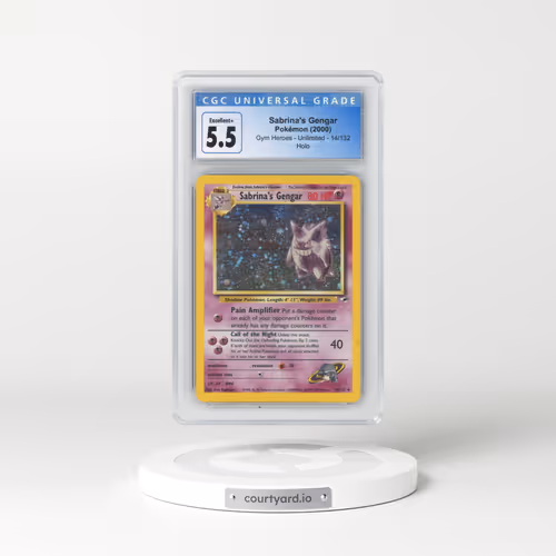2000 Gym Heroes #14/132 Sabrina's Gengar - Holo (CGC 5.5 EX+)