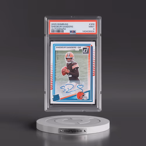 2025 Panini Donruss #306 Shedeur Sanders - Autograph (PSA 9 MINT)
