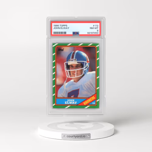 1986 Topps #112 John Elway (PSA 8 NM-MT)