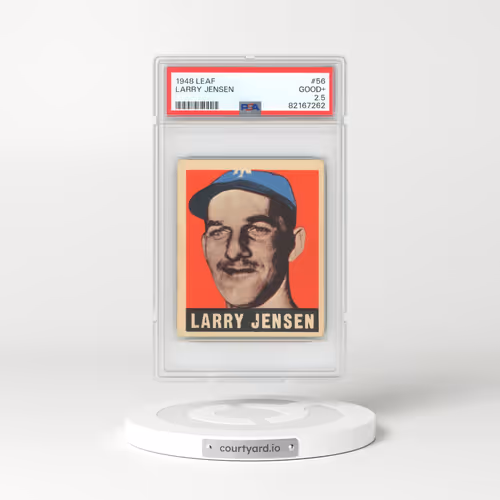 1948 Leaf #56 Larry Jensen (PSA 2.5 GOOD+)