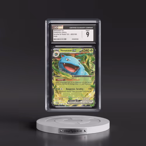 2023 Scarlet & Violet 151 - MEW EN #003/165 Venusaur ex - Holo (CGC 9 MINT)