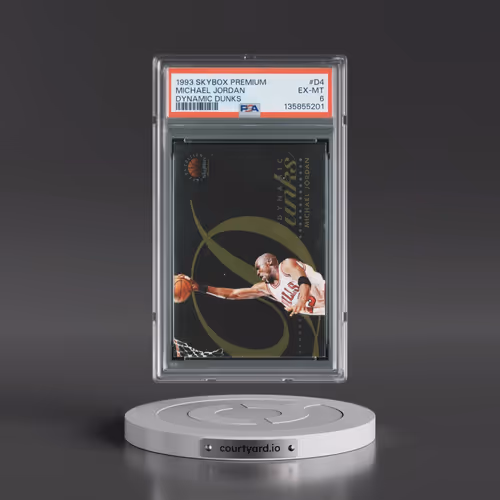1993 Skybox Premium Dynamic Dunks #D4 Michael Jordan (PSA 6 EX-MT)