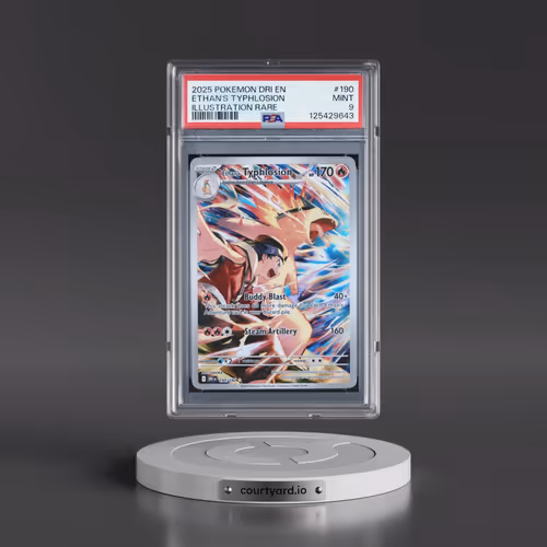 2025 Pokémon Dri EN-Destined Rivals #190 Ethan's Typhlosion - Illustration Rare (PSA 9 MINT)