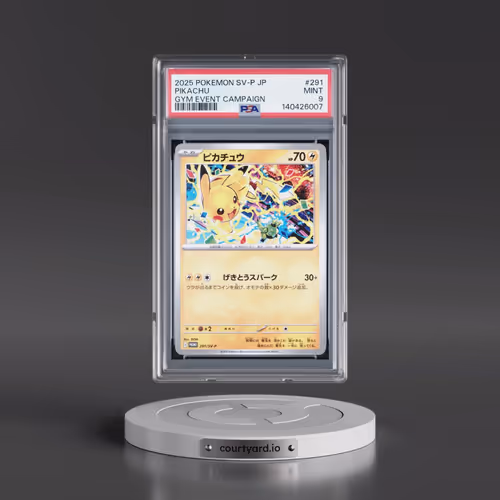2025 Pokémon SV-P Promo #291 Pikachu - Gym Event Campaign (PSA 9 MINT)