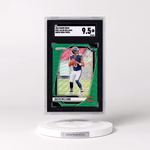2024 Panini Prizm #301 Caleb Williams - Green Wave Prizm (SGC 9.5 MINT+)