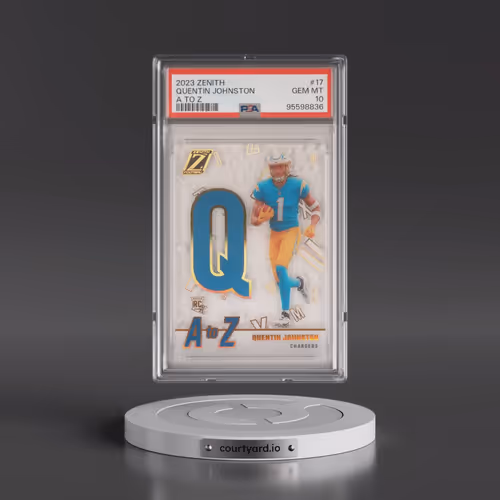 2023 Panini Zenith A to Z #17 Quentin Johnston (PSA 10 GEM MINT)