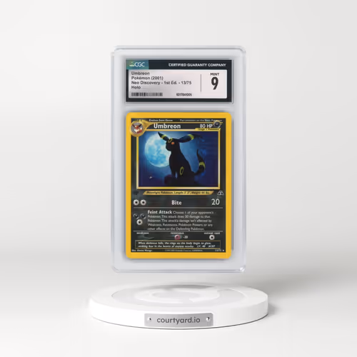 2001 Neo Discovery #13/75 Umbreon - 1st Edition Holo (CGC 9 MINT)