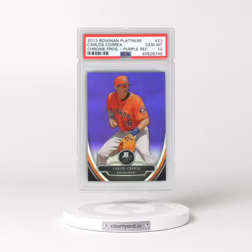 2013 Bowman Platinum Chrome Prospects #23 Carlos Correa - Purple Refractor (PSA 10 GEM MINT)