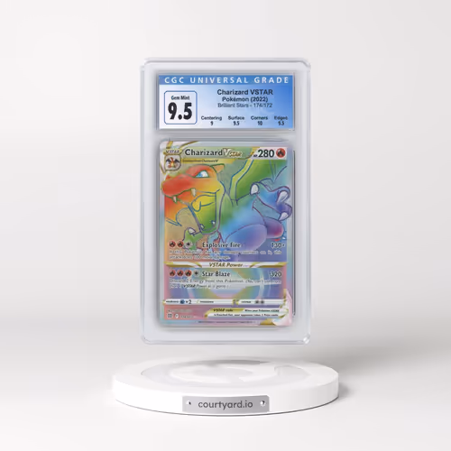 2022 Brilliant Stars #174/172 Charizard VSTAR - Rainbow Rare Holo (CGC 10 GEM MINT)