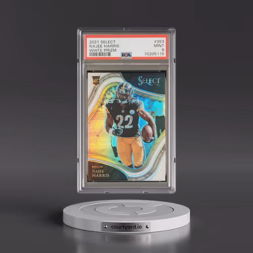 2021 Panini Select #353 Najee Harris - White Prizm (PSA 9 MINT)