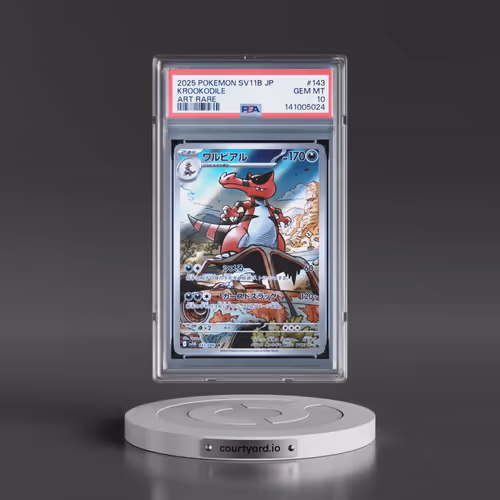 2025 Pokémon Sv11b-Black Bolt #143 Krookodile - Art Rare (PSA 10 GEM MINT)