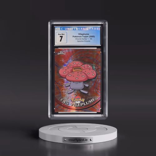 2000 Chrome Series 1 #45 Vileplume - Spectra-Chrome (On Back of Card) (Topps Chrome Stamp on Front o