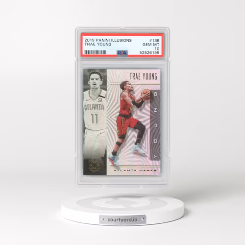 2019 Panini Illusions #136 Trae Young (PSA 10 GEM MINT)