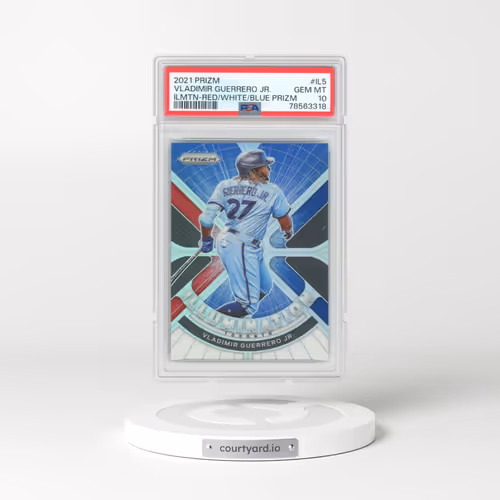 2021 Panini Prizm Illumination #IL5 Vladimir Guerrero Jr. - Red/White/Blue Prizm (PSA 10 GEM MINT)