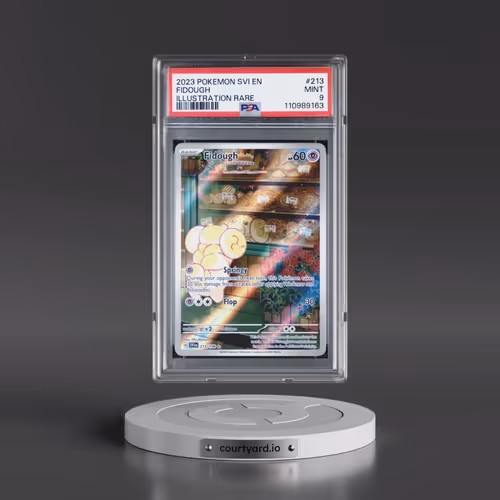 2023 Pokémon Svi EN-Scarlet & Violet #213 Fidough - Illustration Rare (PSA 9 MINT)