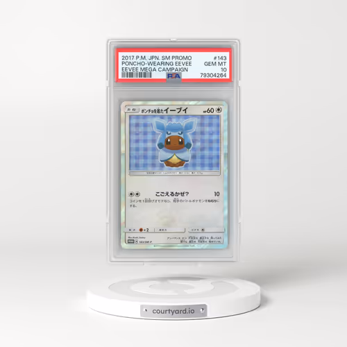 2017 Japanese Sun & Moon Promos #143 Poncho-Wearing Eevee - Holo (PSA 10 GEM MINT)