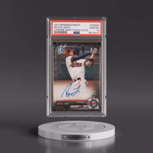 2017 Bowman Draft Chrome Draft Picks Autographs #CDARL Royce Lewis (PSA 10 GEM MINT)