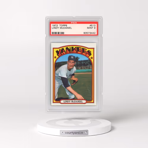 1972 Topps #513 Lindy McDaniel (PSA 9 MINT)