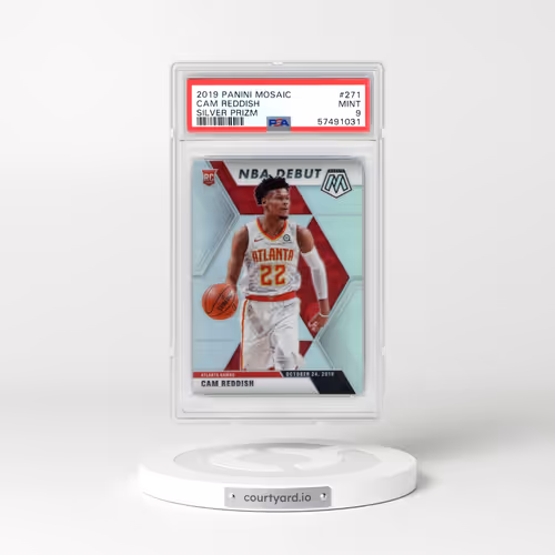 2019 Panini Mosaic #271 Cam Reddish - Silver Prizm (PSA 9 MINT)