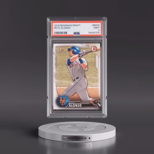 2016 Bowman Draft #BD92 Pete Alonso (PSA 9 MINT)