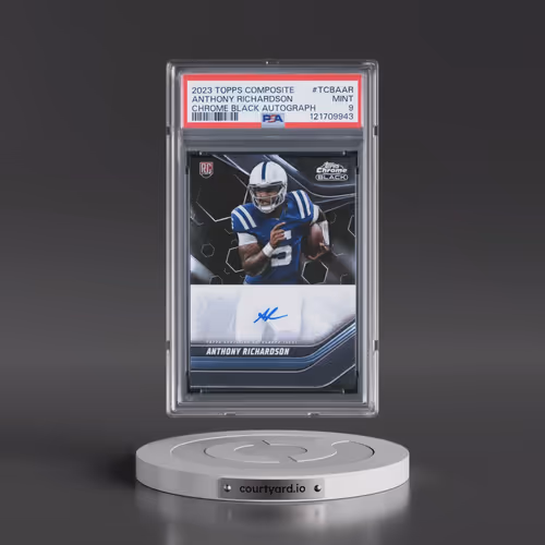 2023 Topps Composite Topps Chrome Black Autographs #TCBAAR Anthony Richardson (PSA 9 MINT)