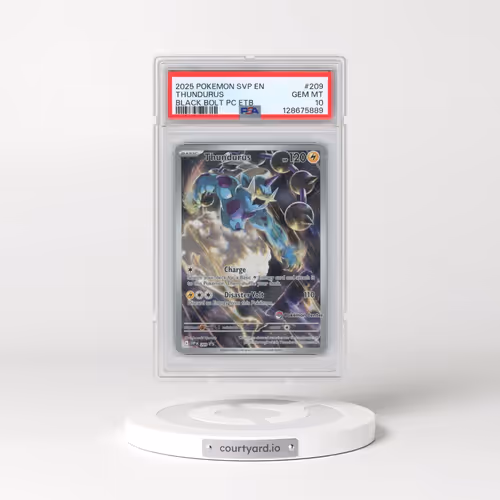 2025 Pokémon Svp EN-SV Black Star Promo #209 Thundurus - Black Bolt Pokemon Center Elite Trainer Box